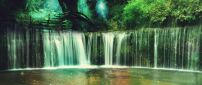 A largest waterfall in the forest - Fantasy place