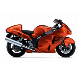Orange Suzuki GSX 1300 R Hayabusa Motorcycle