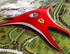 Ferrari World, Yas Island from Abu Dhabi