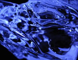 Blue abstract surge on the image - Blue liquid