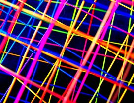 Colorful lines - Abstract 3D wallpaper