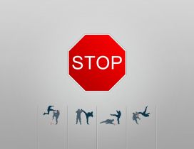 Sign to stop violence between people