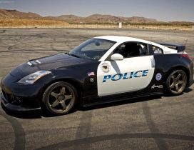 Police sport car on a track - Nissan 350Z