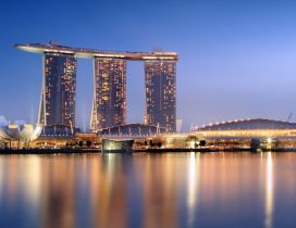 Hotel Marina Bay Sands from Singapore - Modern Architecture