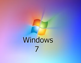 Windows 7 logo, reflected colors from the logo