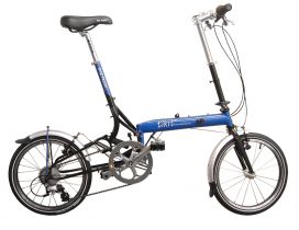 Tikit folding bike - Blue and black bicycle