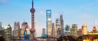 China Cityscapes - Old Bridge and New Shanghai