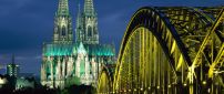 Cologne Cathedral and Hohenzollern Bridge from Germany