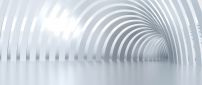 White and gray lines in the tunnel - Graphic wallpaper