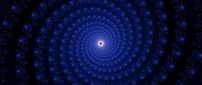 Spiral made of blue pearls - Abstract wallpaper
