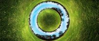 Abstract circle of world - Creative wallpaper