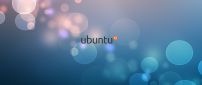 Ubuntu minimalistic wallpaper - Blue bubbles
