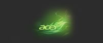 Green and black Acer logo wallpaper