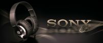 Professional black Sony headphones wallpaper
