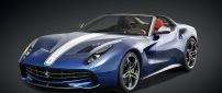 Blue Ferrari F60 - Convertible car wallpaper