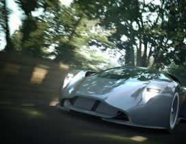 Gray Aston Martin Gran Turismo Concept