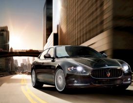 Gorgeous Maserati Quattroporte - Black car on road
