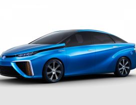 Blue Toyota FCV Concept Car