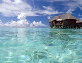 Luxury Maldives Resort - Clean water in sea