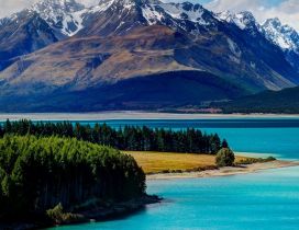 Amazing Tekapo lake from New Zealand