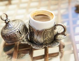 Turkish cup for coffee - HD wallpaper
