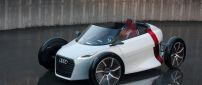 White Audi Urban Concept - Small convertible car