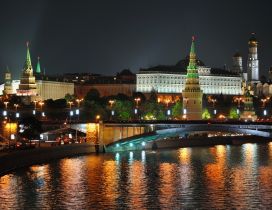 Many lights in Moscow - Beautiful night