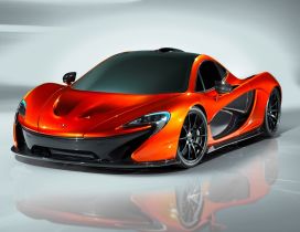 Orange McLaren P1 Concept - Sport car