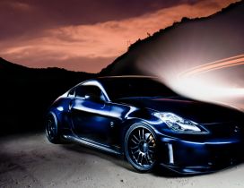 Blue Nissan 350 Z tuning - Fantasy wallpaper