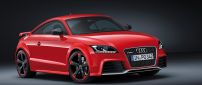 Red Audi TT RS Plus - HD wallpaper