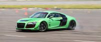Green Racing One Audi R8 on track
