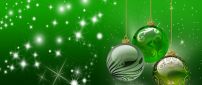 Green holiday wallpaper - Christmas accessories