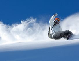 Beautiful winter sports - snowboard time