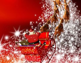 Santa's magic carriage - Christmas night
