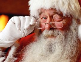 Santa Claus - happy winter time Christmas night