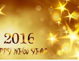 Golden year 2016 - Happy New Year