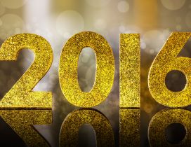 Golden and shiny 2016 - Happy New Year