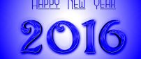 Blue wallpaper - Happy New Year 2016