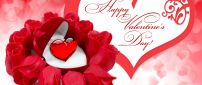 Happy Valentine's Day 2016 - red roses and special heart