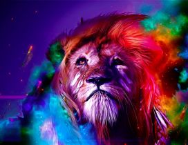 Wild animal - colourful leon