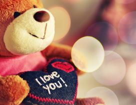 Sweet fluffy bear - I love you