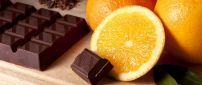 Chocolate with orange fruit - Sweet time