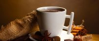 Drink a hot chocolate in the morning - HD wallpaper