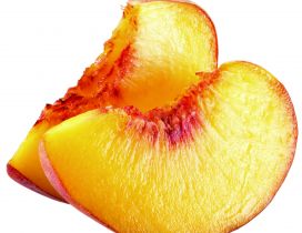 Delicious slices of peaches - summer fruits