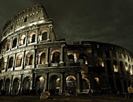Wonderful architecture in Rome - Colosseum building