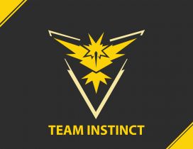The yellow team from Pokemon GO game - The Instinct team