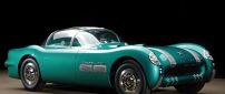 Old classic car - beautiful turquoise color