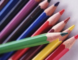 Color crayons for a new year of school - HD wallpaper