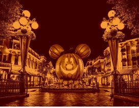 Big pumpkin in the city - Mickey Mouse