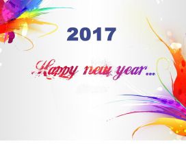 Colorful wallpaper - Happy New Year 2017